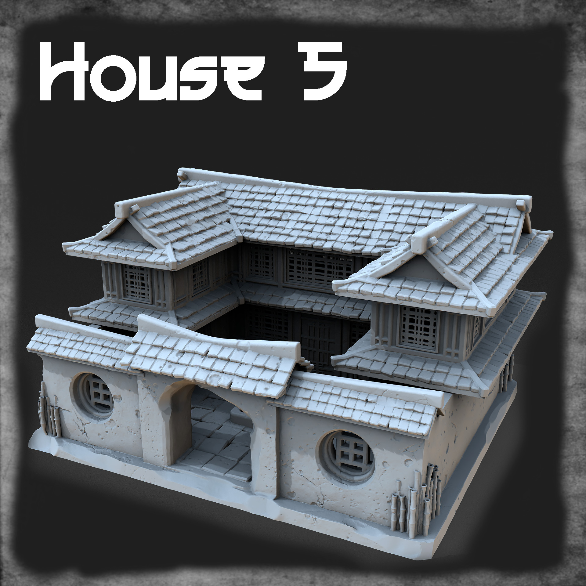 Japanese house 3D print model_2