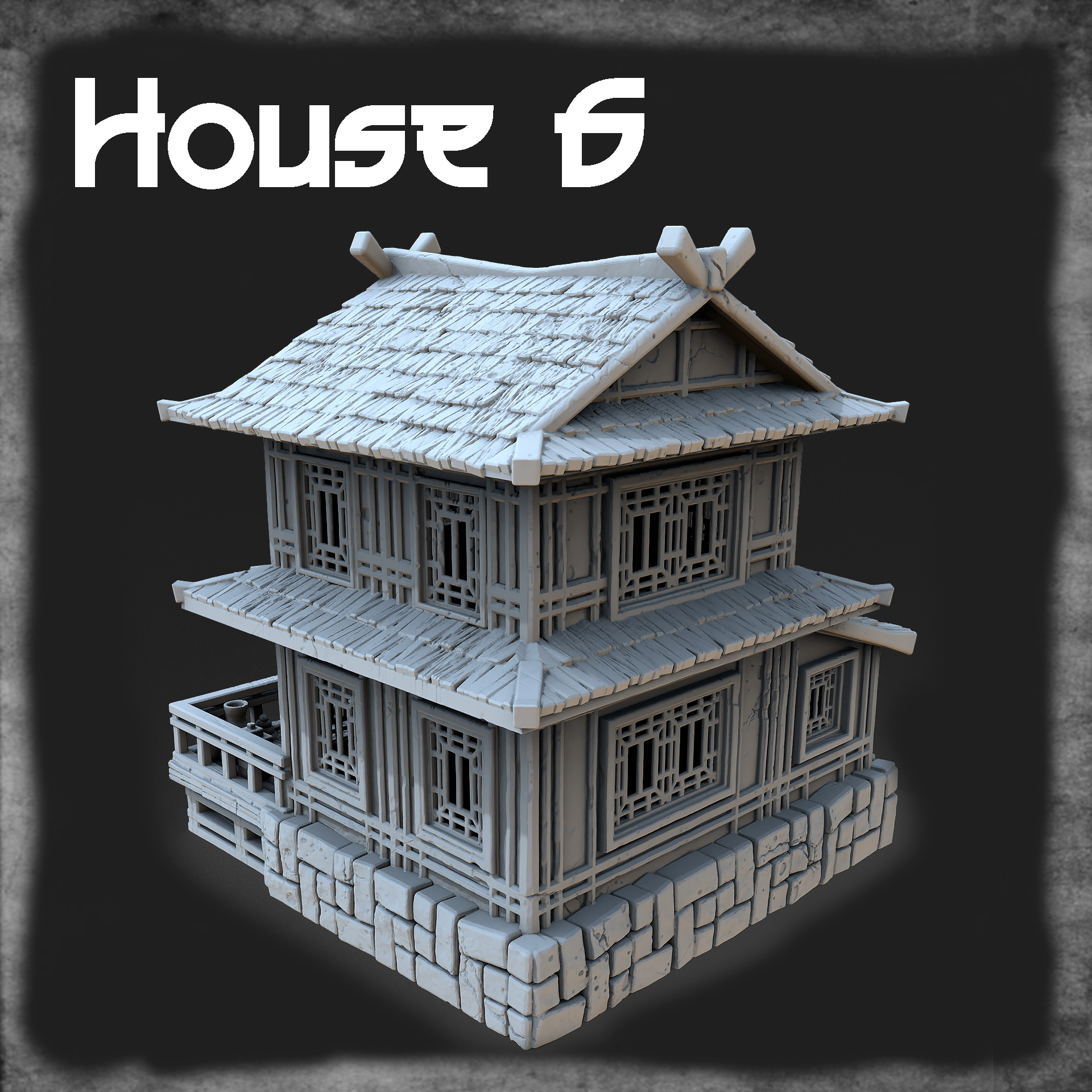 Japanese house 3D print model_1