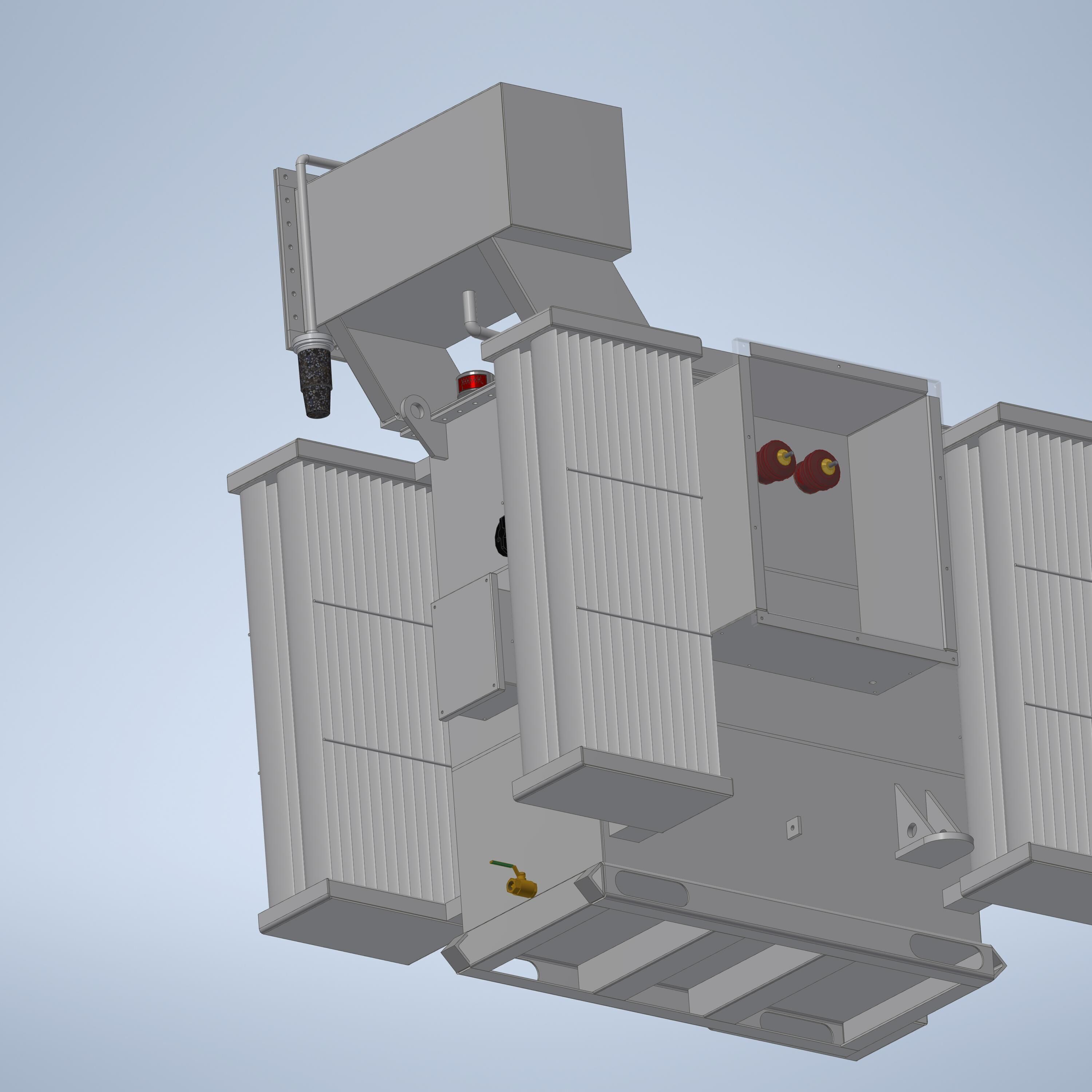 1000KVA 11000-380V ONAN Dyn11TRANSFORMER 3D model_3