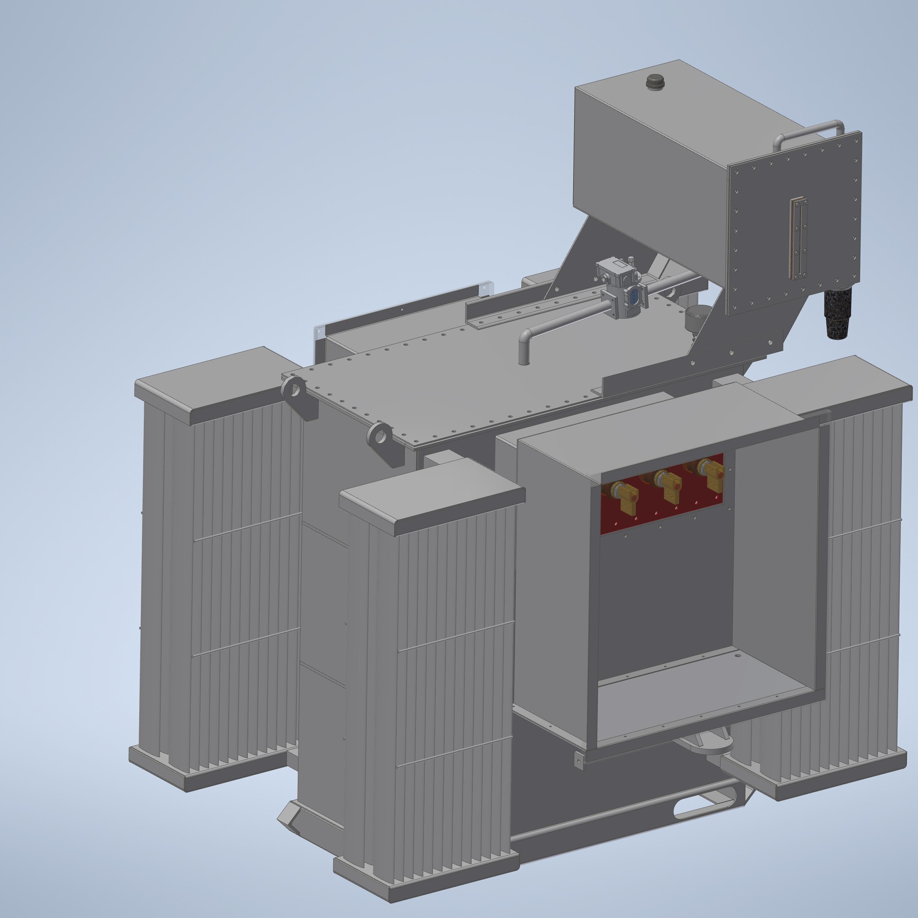 1000KVA 11000-380V ONAN Dyn11TRANSFORMER 3D model_1
