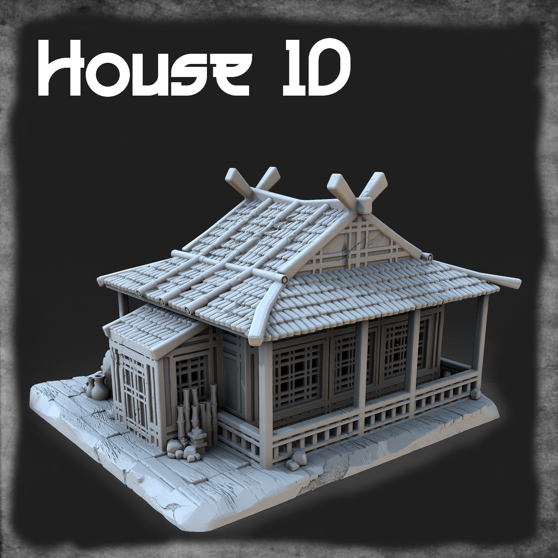 Japanese house 3D print model_1