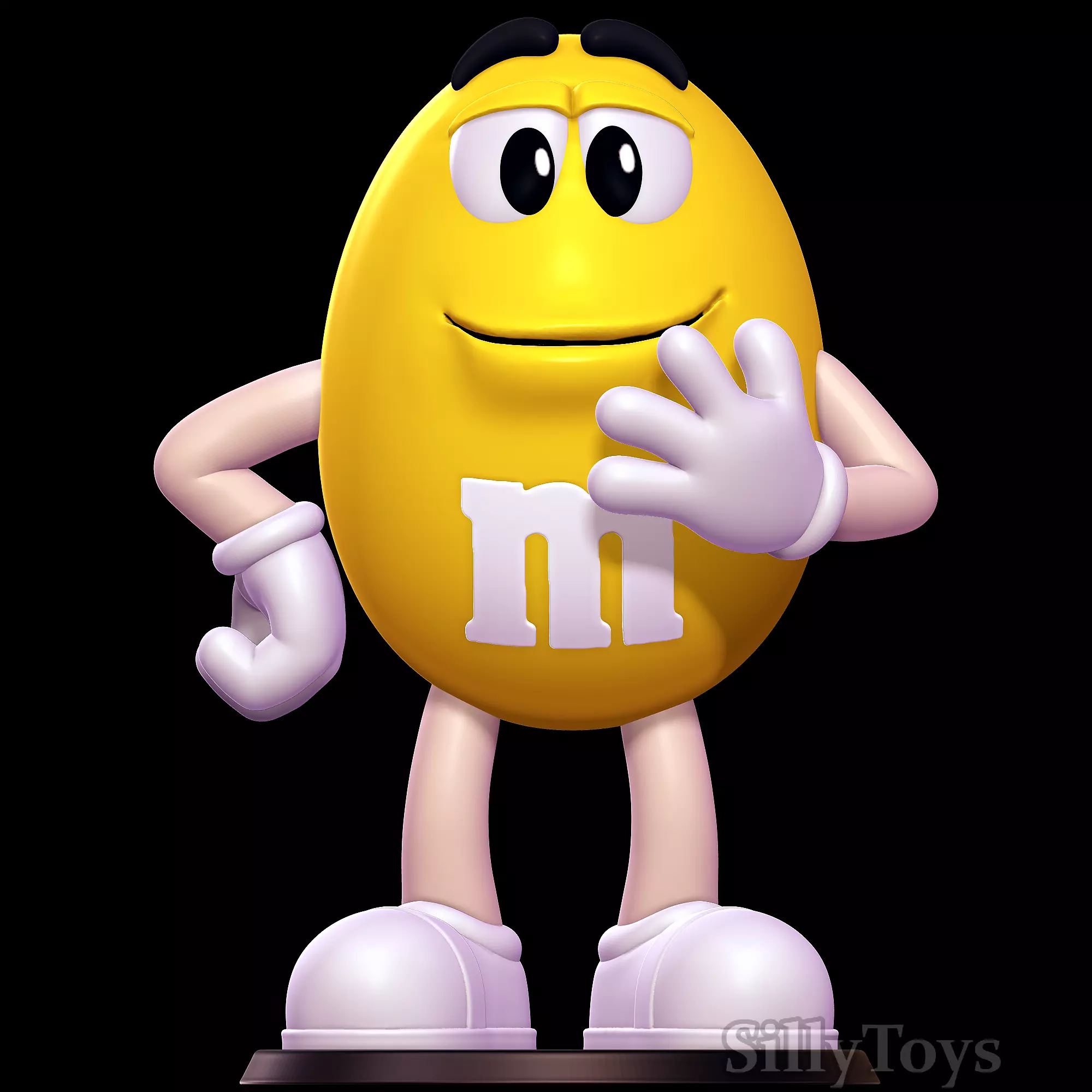 Yellow - MandMs 3D print model