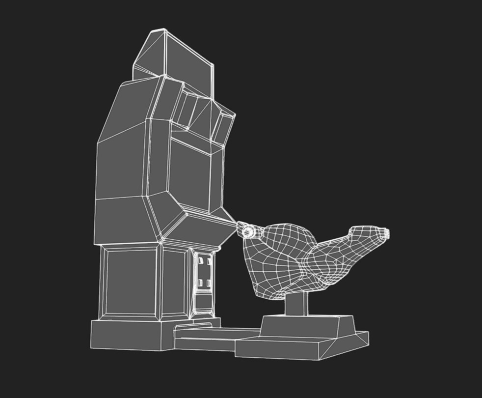 Arcade Machine 07 Low-poly 3D model_7