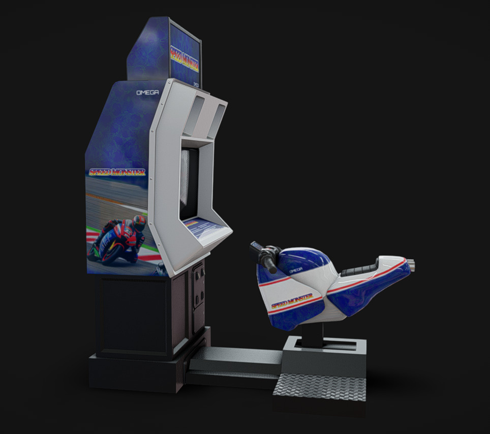 Arcade Machine 07 Low-poly 3D model_2