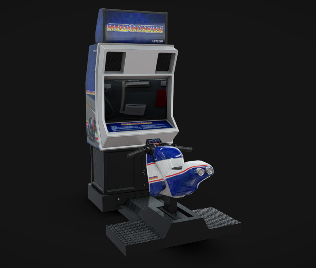 Arcade Machine 07 Low-poly 3D model_1