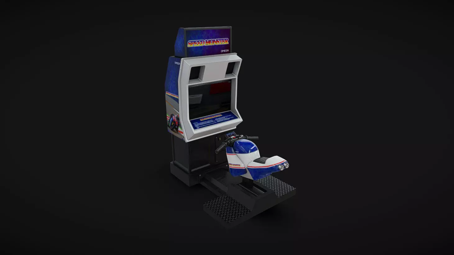 Arcade Machine 07 Low-poly 3D model_0