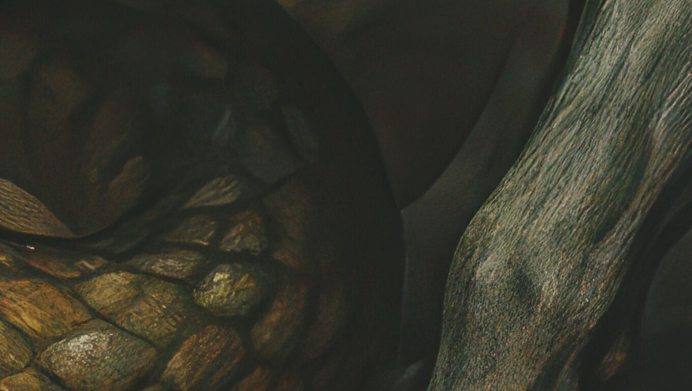 16K Base Color Texture Dog and Serpent Mural Ultra HD  Texture_3