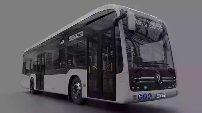 Mercedes eCitaro 2019 MID-POLY 3D model