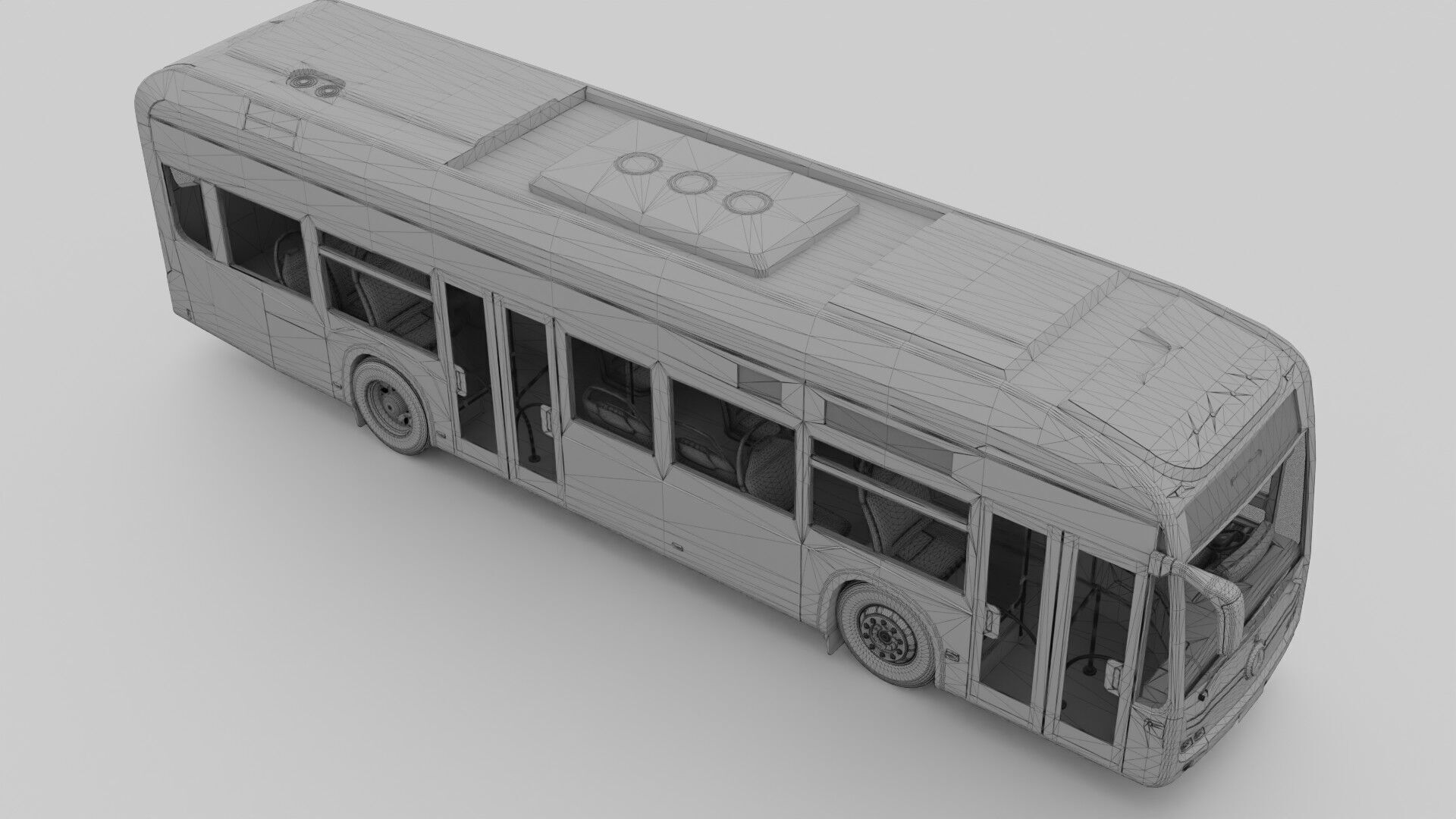 Mercedes eCitaro 2019 MID-POLY 3D model_16