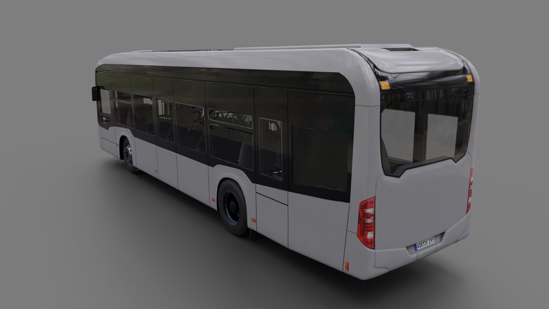 Mercedes eCitaro 2019 MID-POLY 3D model_2