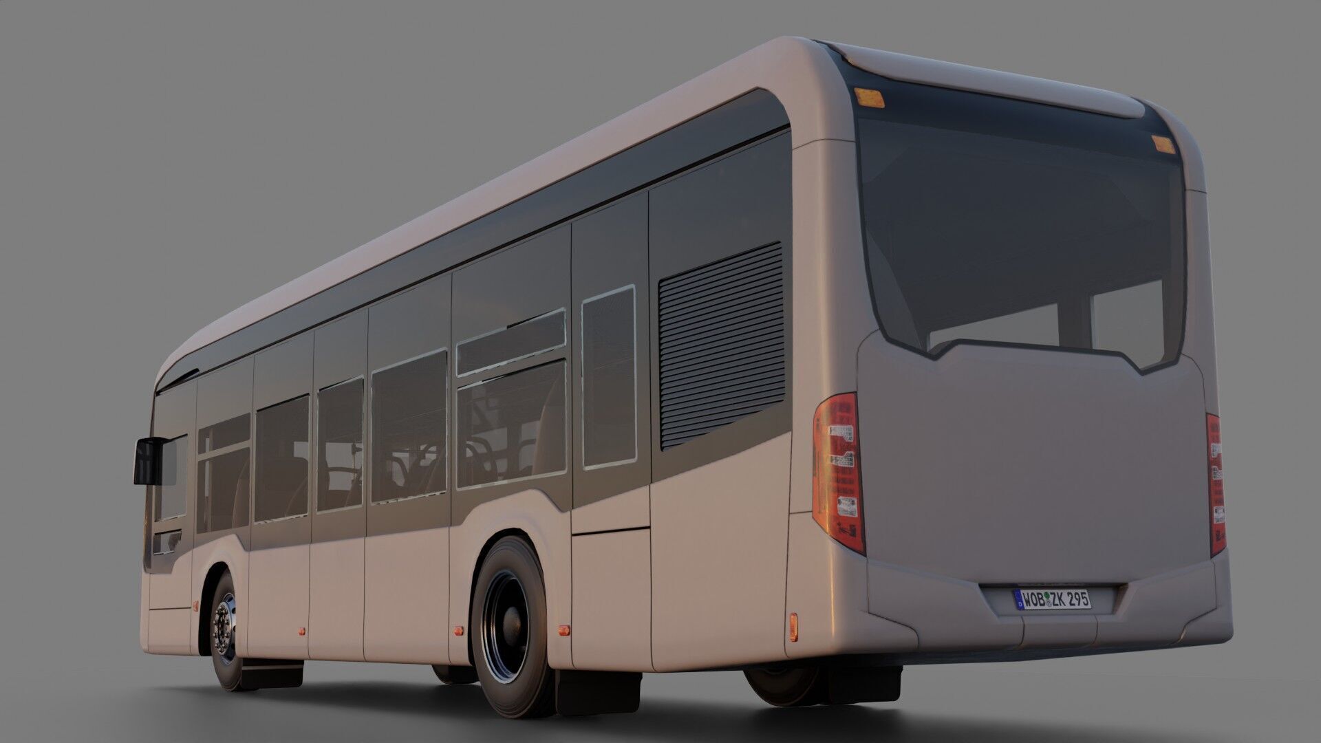 Mercedes eCitaro 2019 MID-POLY 3D model_5