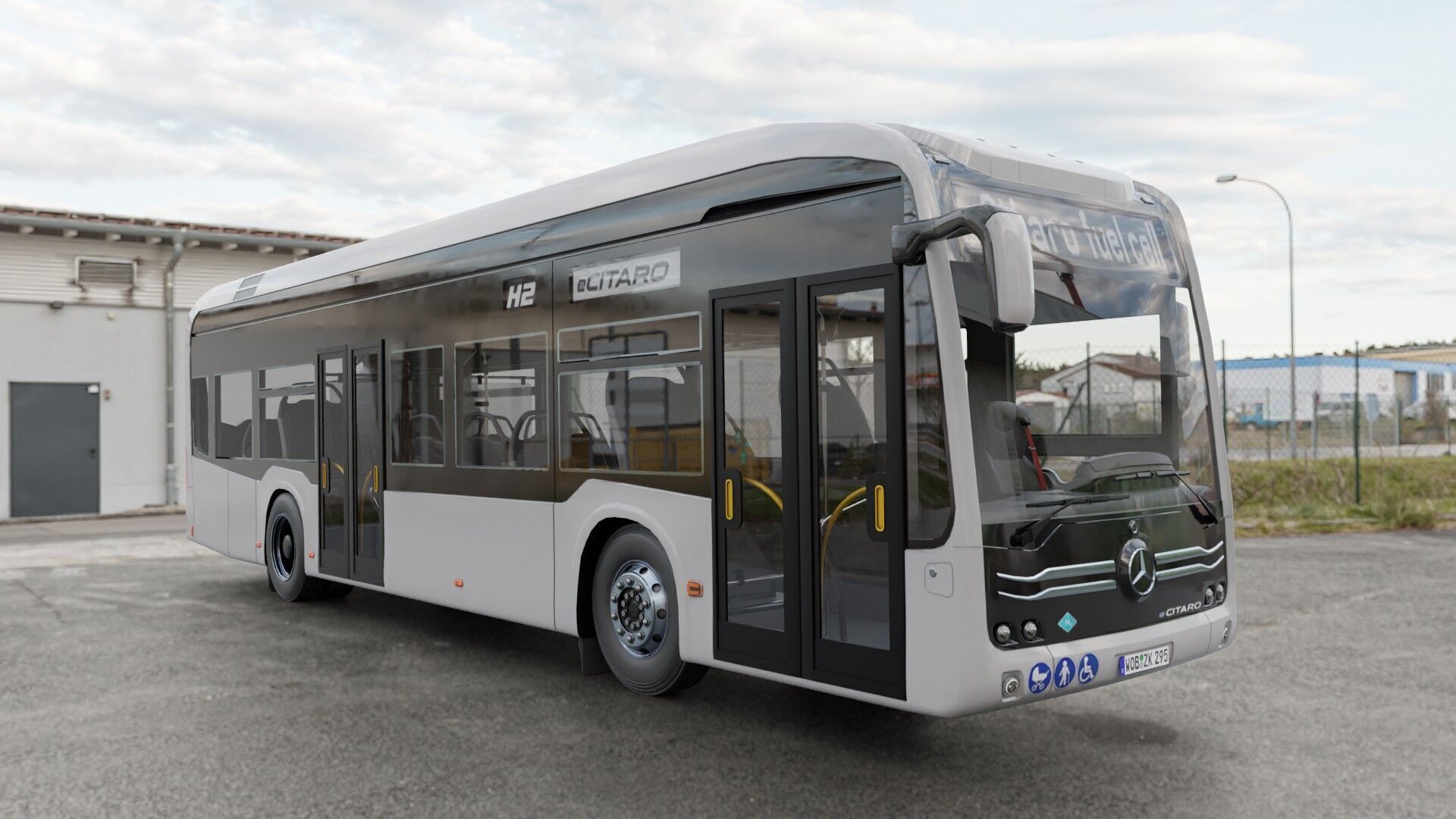 Mercedes eCitaro 2019 MID-POLY 3D model_21