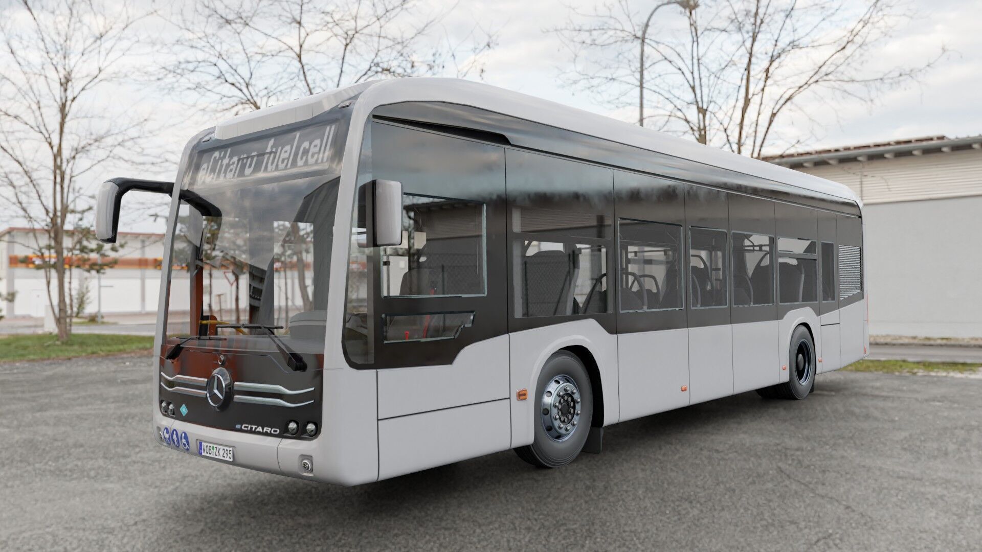 Mercedes eCitaro 2019 MID-POLY 3D model_20