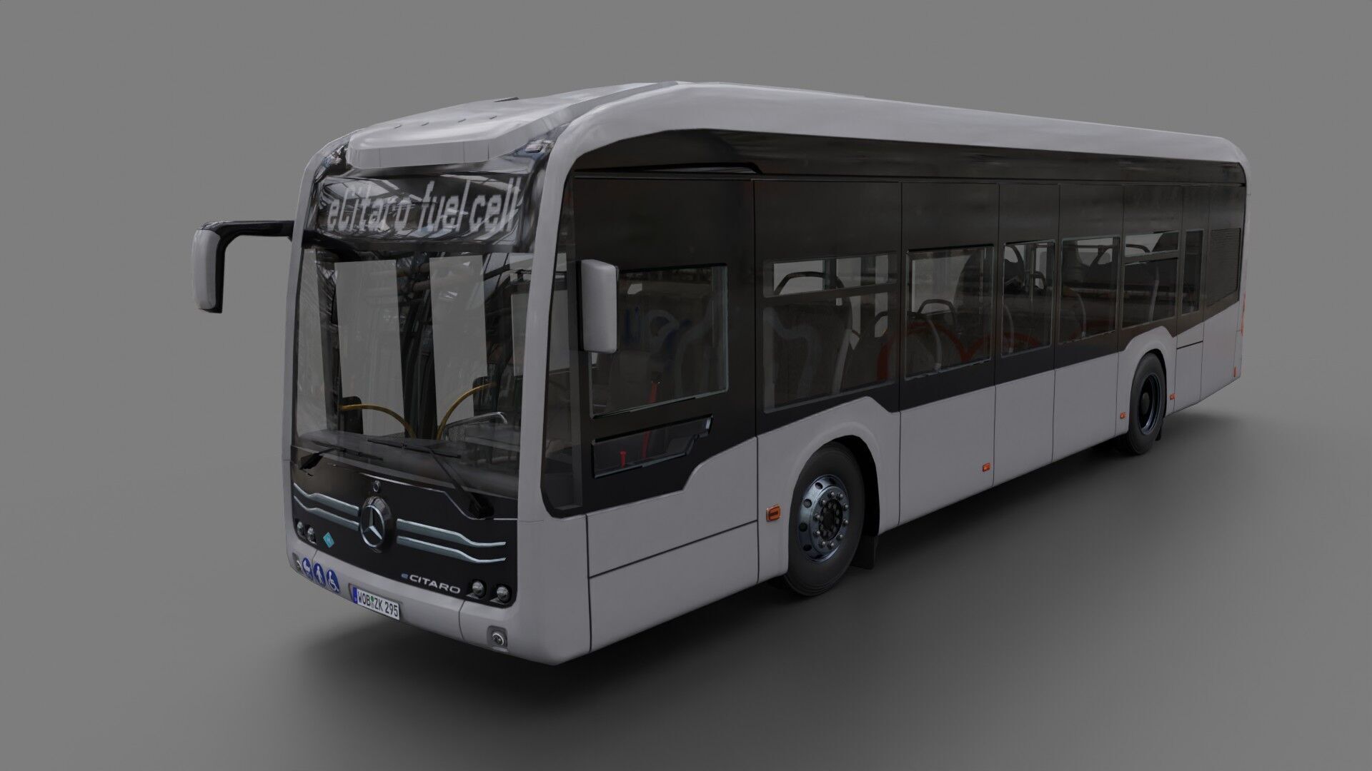 Mercedes eCitaro 2019 MID-POLY 3D model_1
