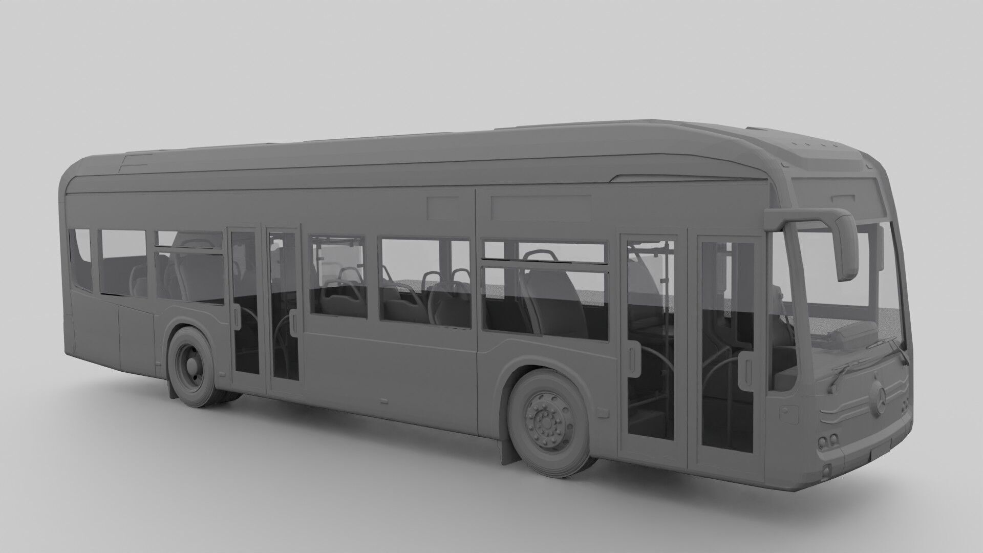 Mercedes eCitaro 2019 MID-POLY 3D model_18