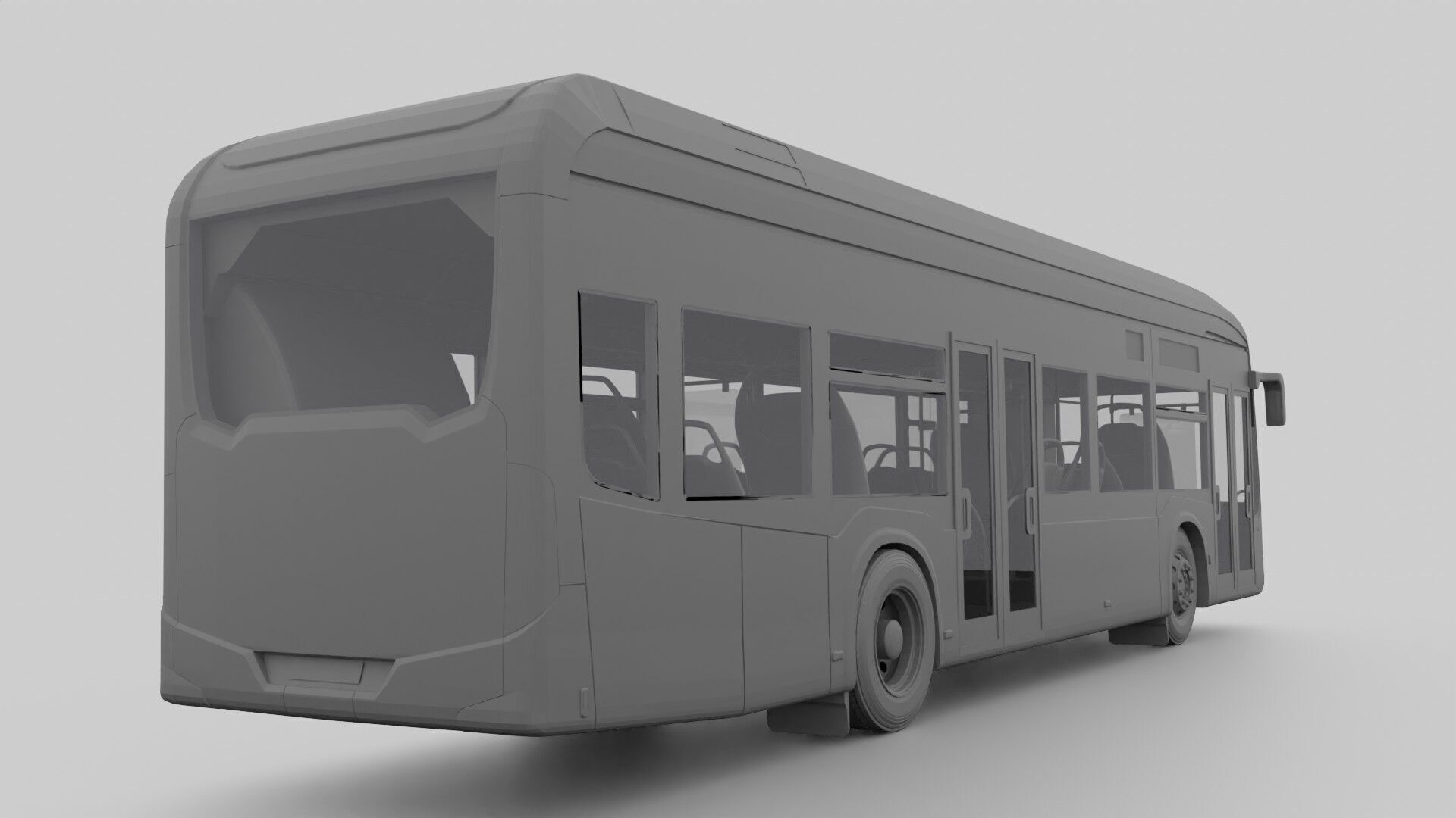 Mercedes eCitaro 2019 MID-POLY 3D model_19