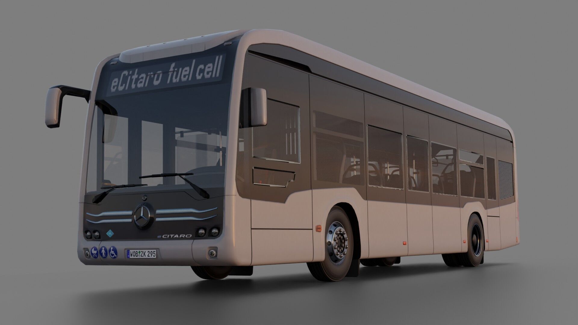 Mercedes eCitaro 2019 MID-POLY 3D model_4