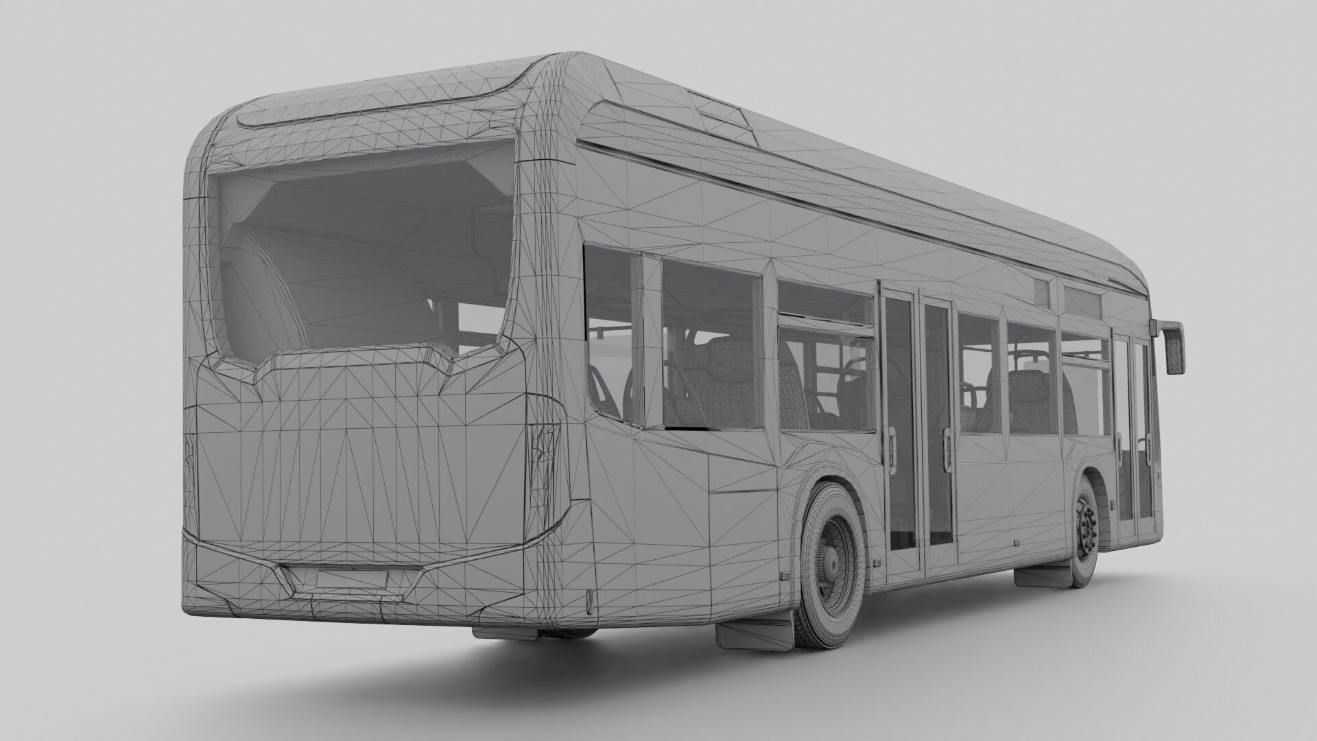 Mercedes eCitaro 2019 MID-POLY 3D model_13