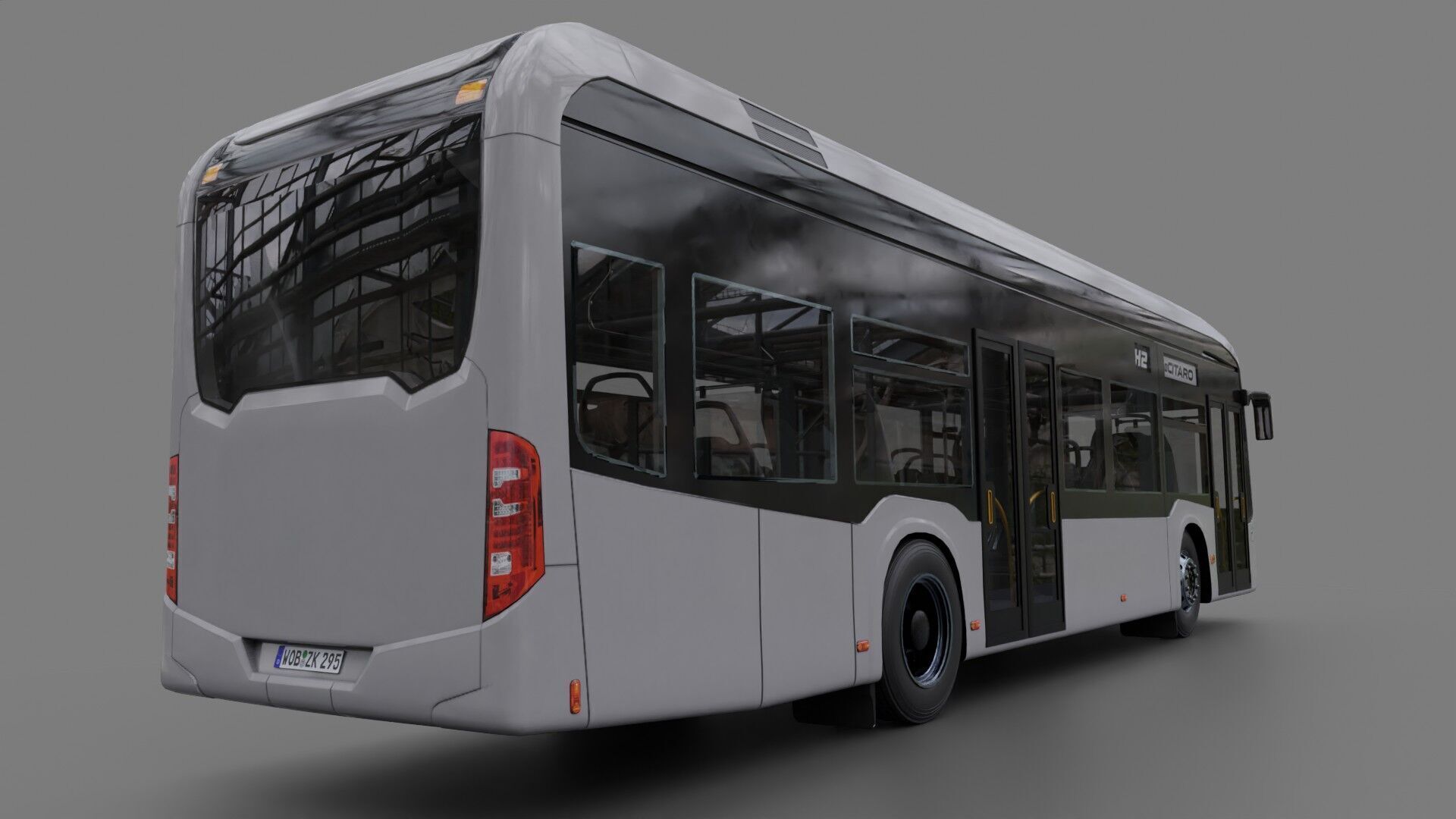 Mercedes eCitaro 2019 MID-POLY 3D model_3