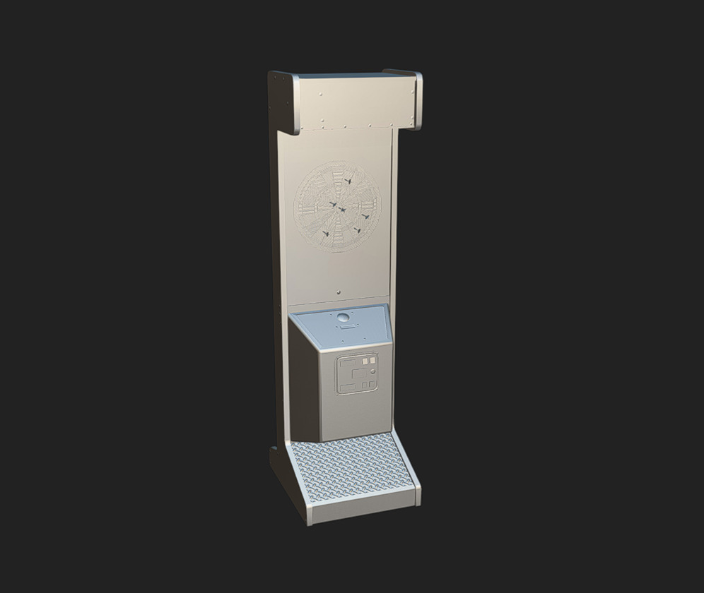 Arcade Machine 10 Low-poly 3D model_2