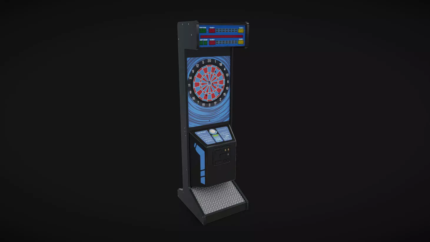 Arcade Machine 10 Low-poly 3D model_0