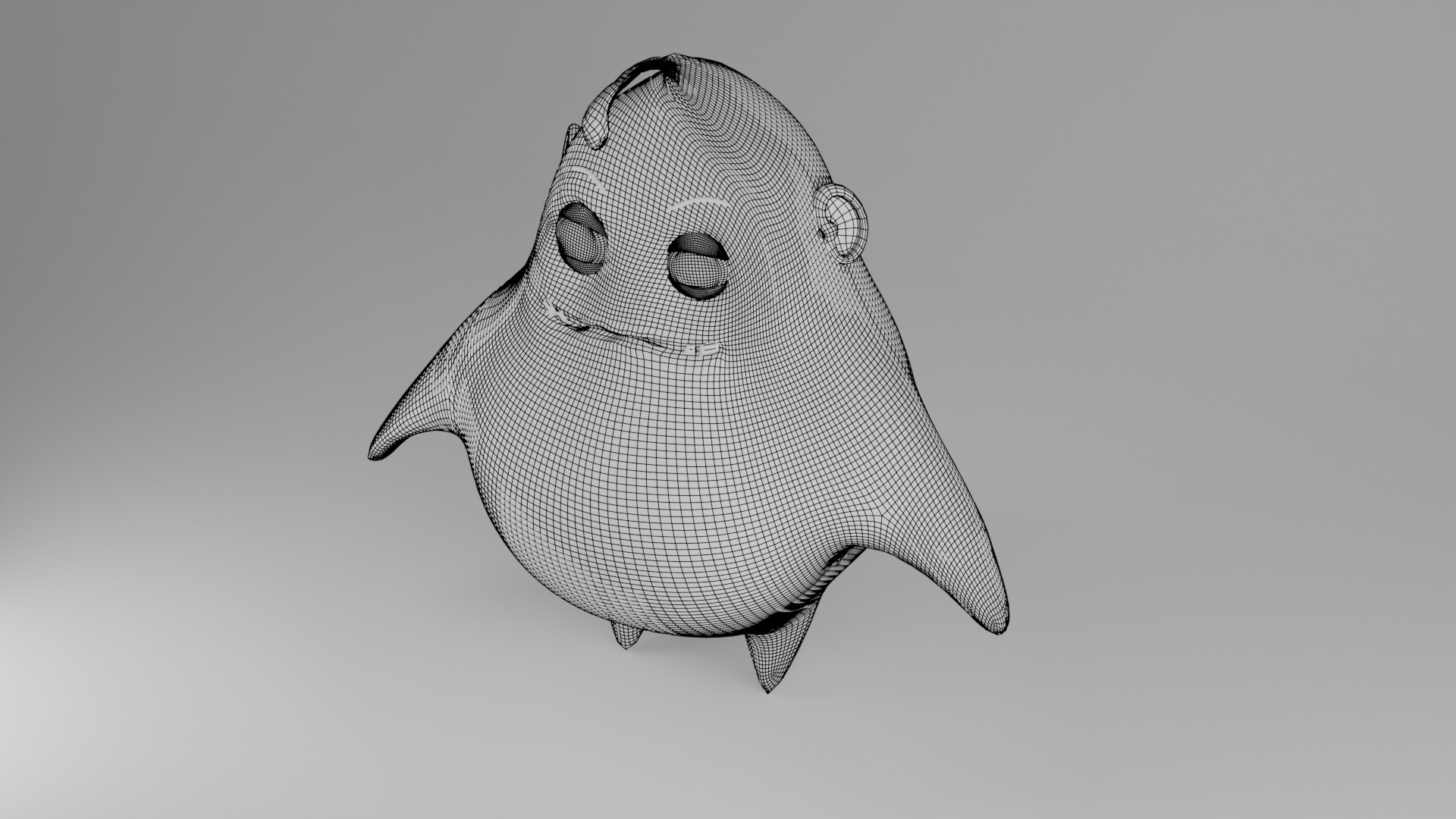 Pair The Playful Green Creature Low-poly 3D model_5