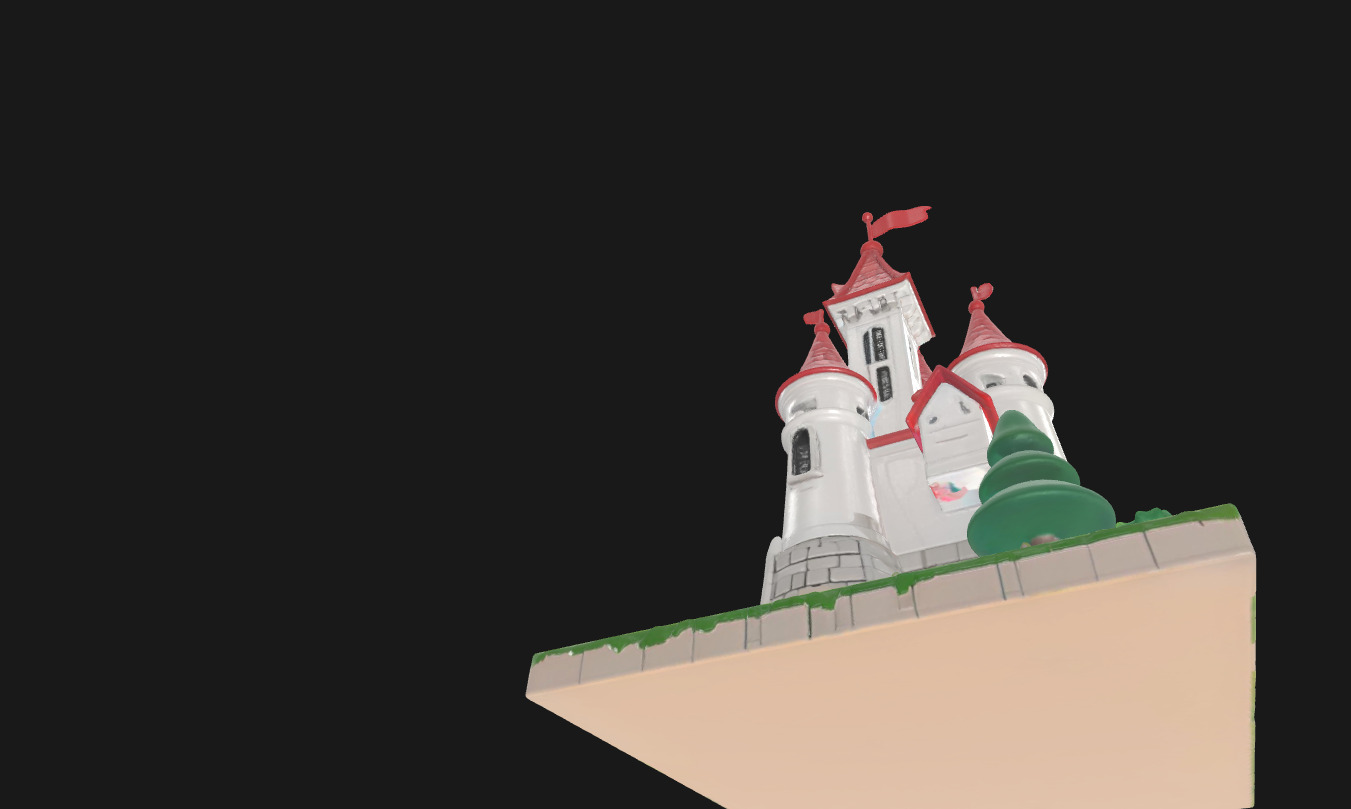 Low Poly Cake Castle Model for 3D Projects Low-poly 3D model_25