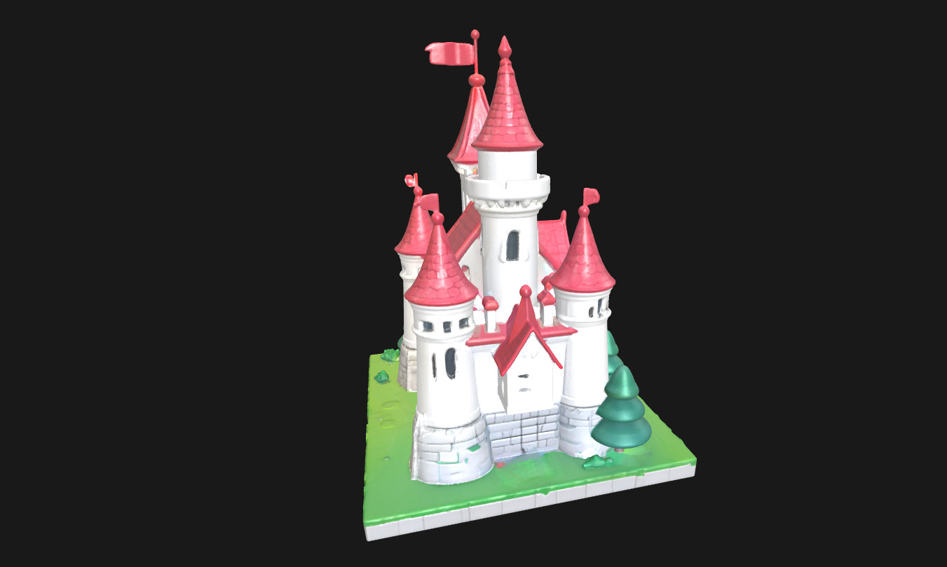 Low Poly Cake Castle Model for 3D Projects Low-poly 3D model_15