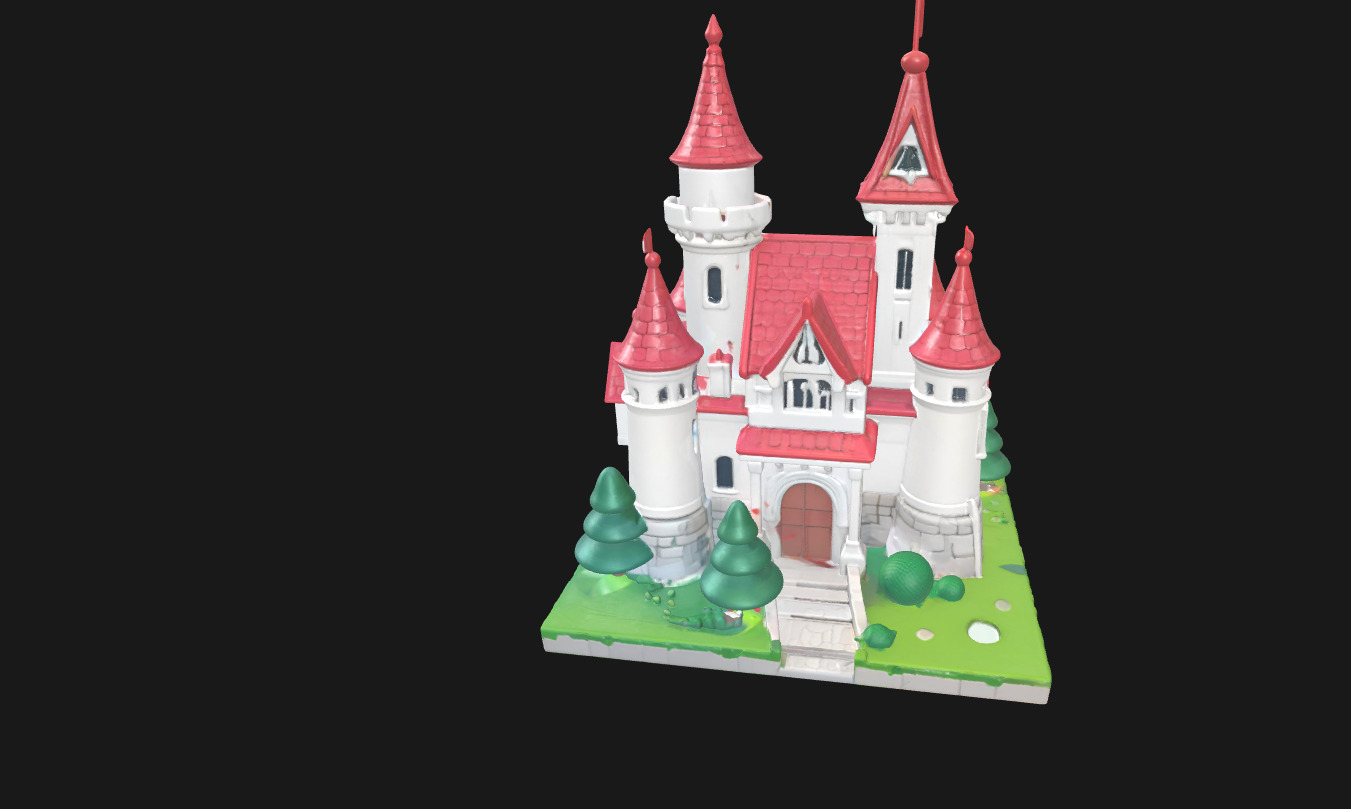 Low Poly Cake Castle Model for 3D Projects Low-poly 3D model_21