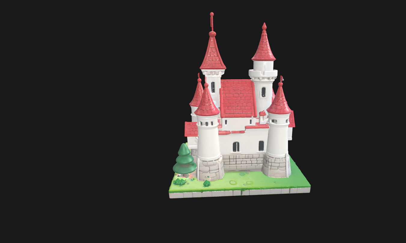Low Poly Cake Castle Model for 3D Projects Low-poly 3D model_9