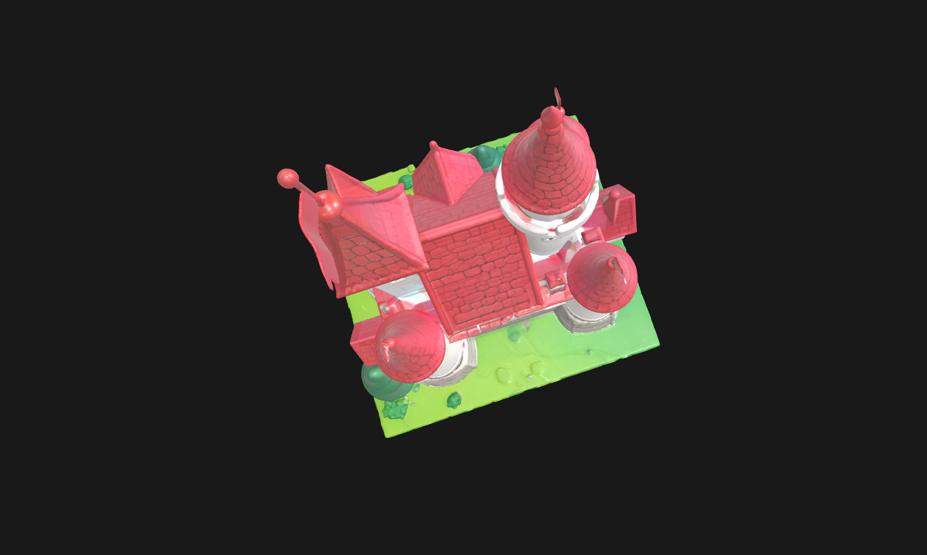 Low Poly Cake Castle Model for 3D Projects Low-poly 3D model_28
