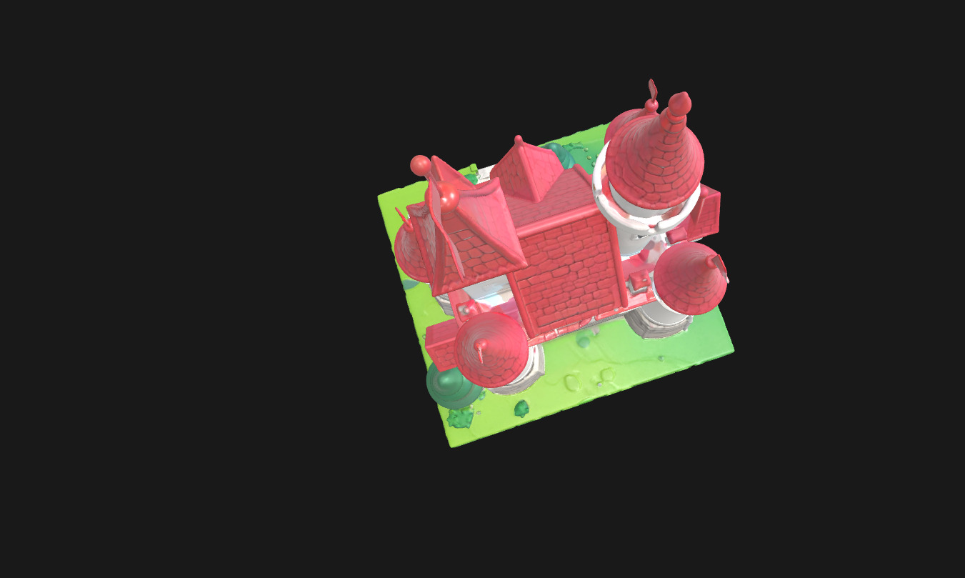 Low Poly Cake Castle Model for 3D Projects Low-poly 3D model_27