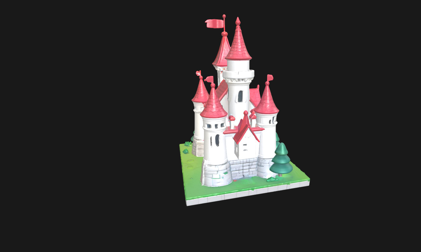 Low Poly Cake Castle Model for 3D Projects Low-poly 3D model_14