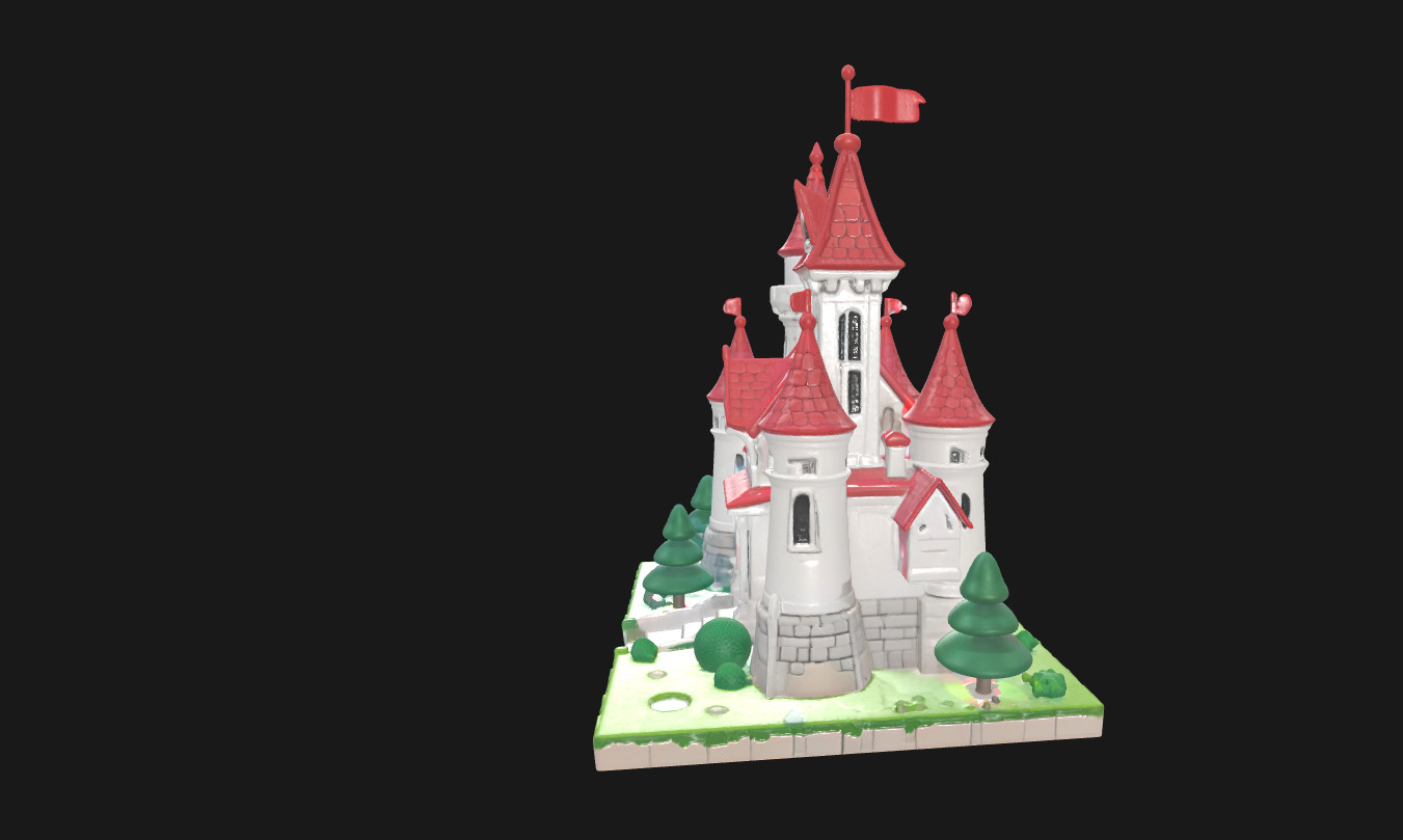 Low Poly Cake Castle Model for 3D Projects Low-poly 3D model_3