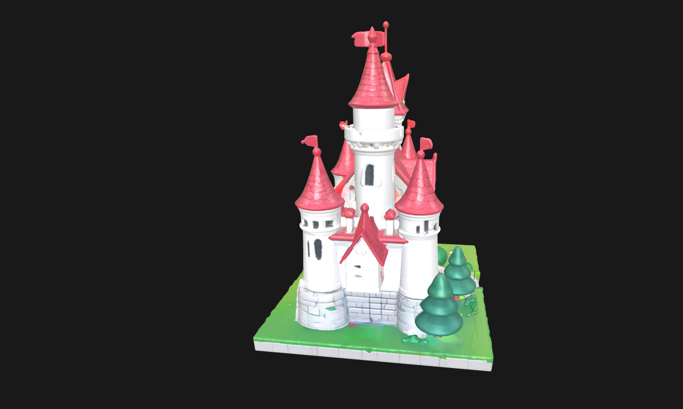 Low Poly Cake Castle Model for 3D Projects Low-poly 3D model_16