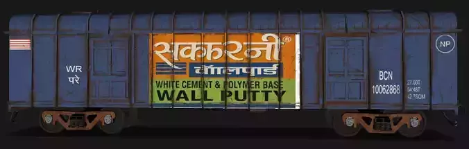 Blender Crafted BCNA Wagon  Realistic  Animated Simulator Ready