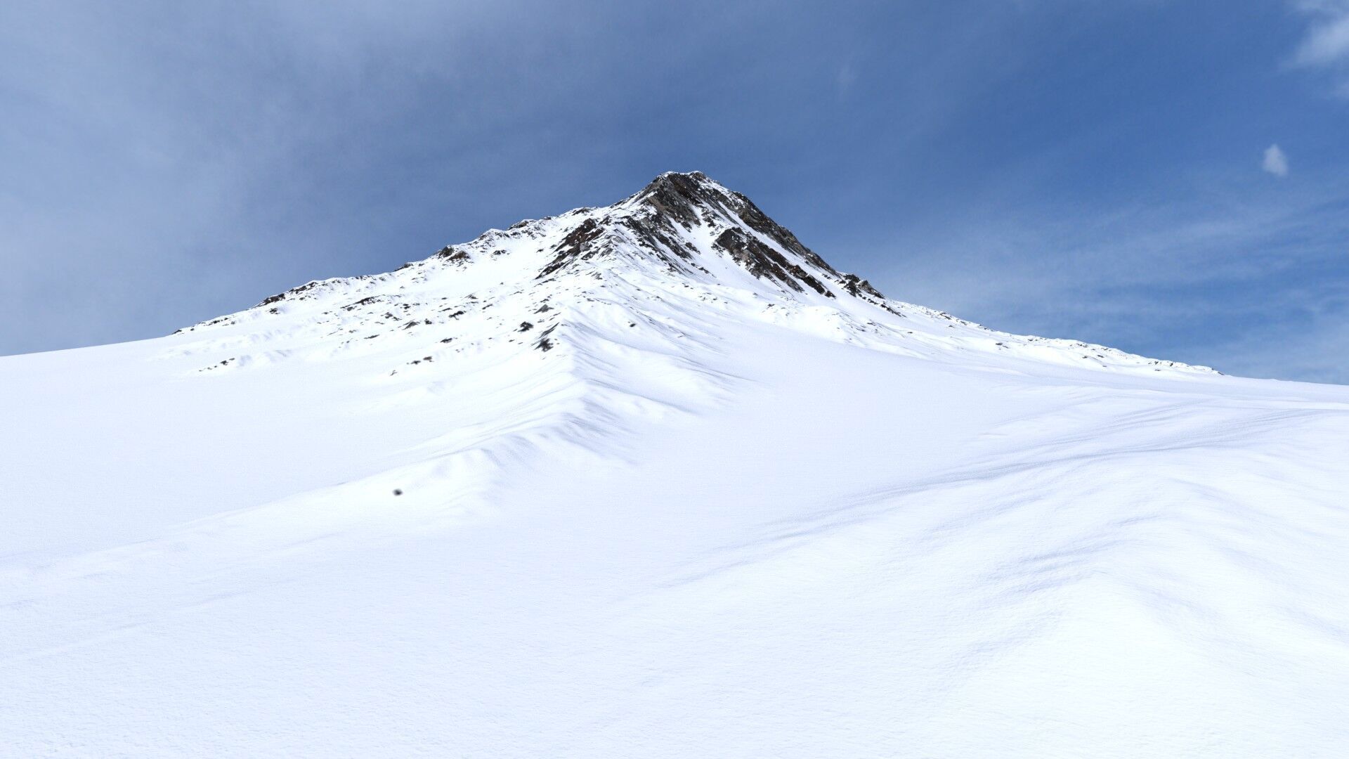 Snow Mountain 06 Low-poly 3D model_8