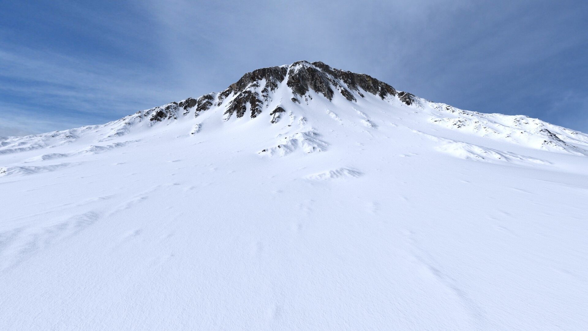 Snow Mountain 06 Low-poly 3D model_10