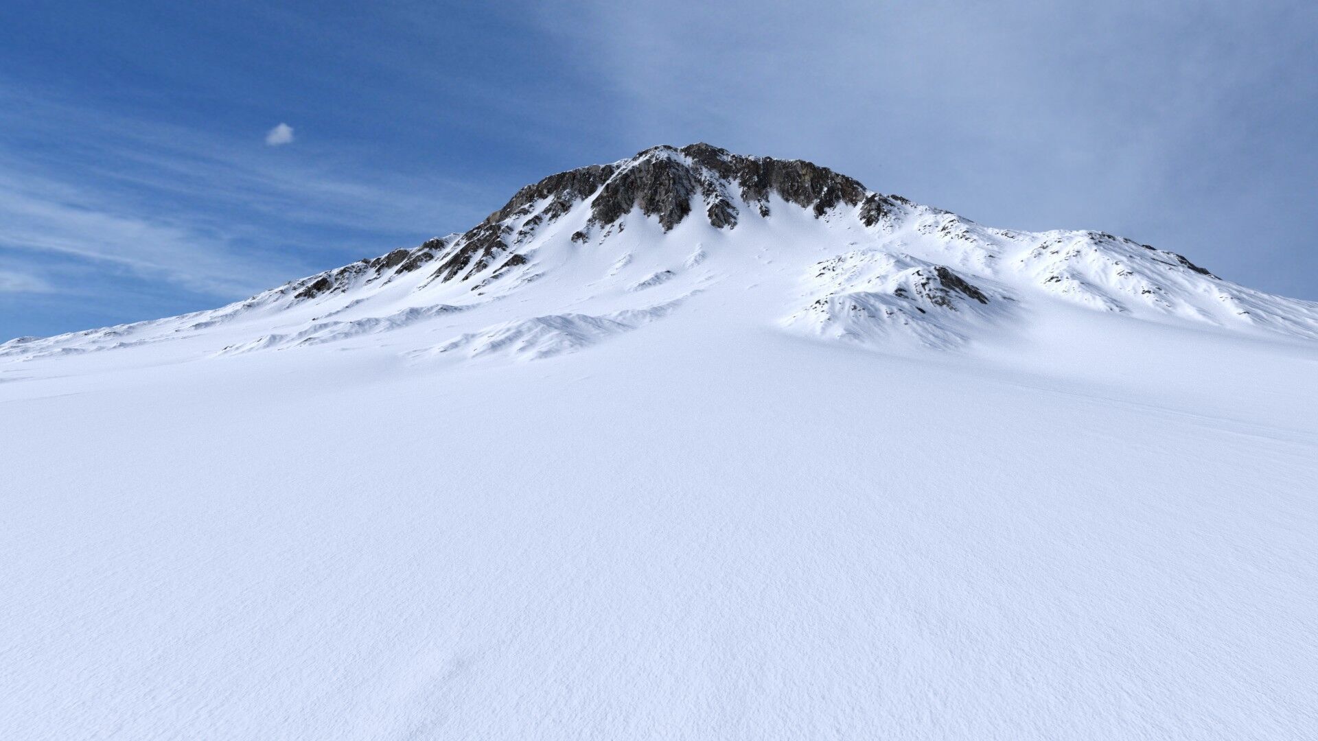Snow Mountain 06 Low-poly 3D model_11