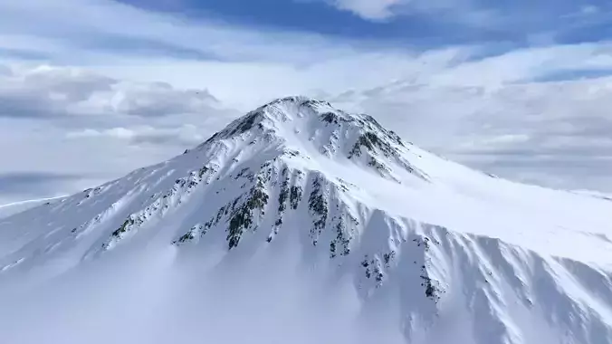Snow Mountain 06 Low-poly 3D model