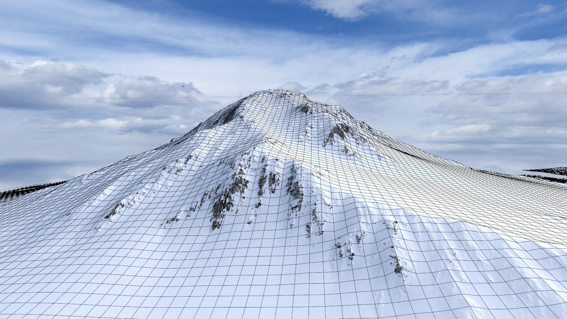 Snow Mountain 06 Low-poly 3D model_13
