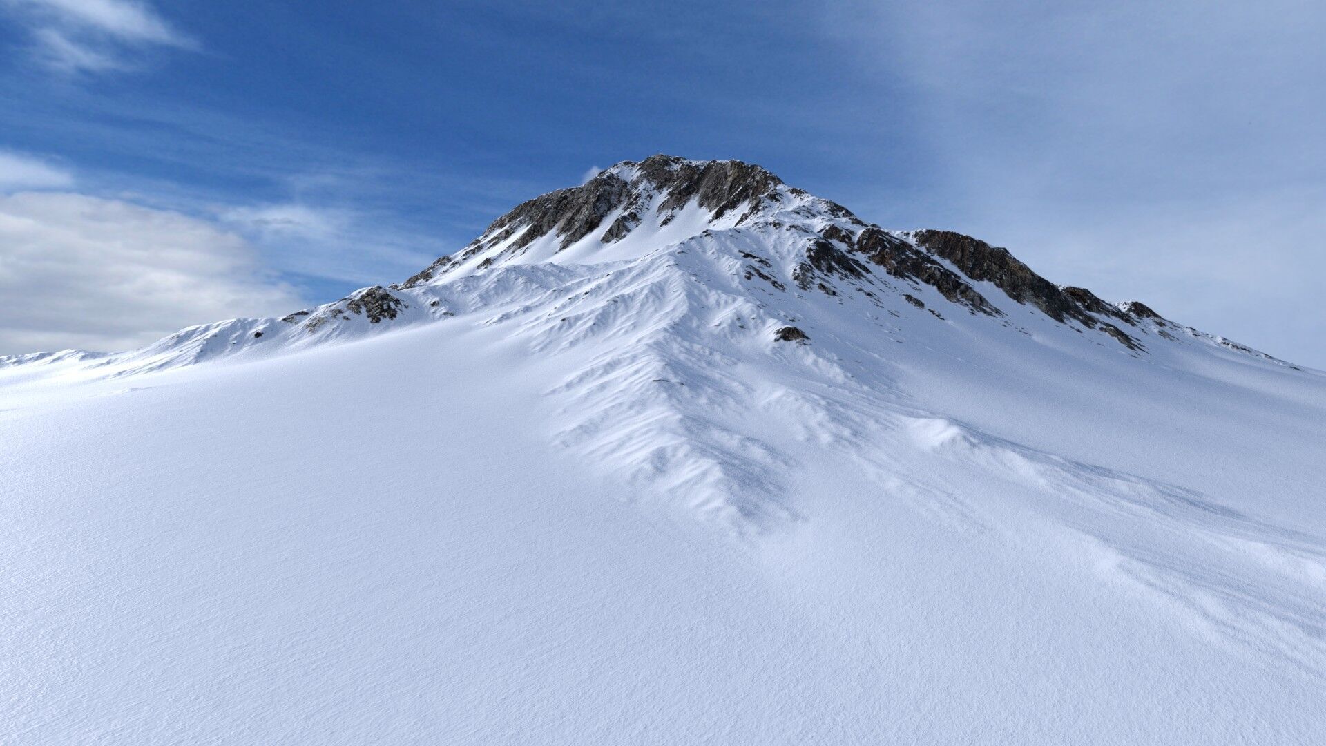 Snow Mountain 06 Low-poly 3D model_1