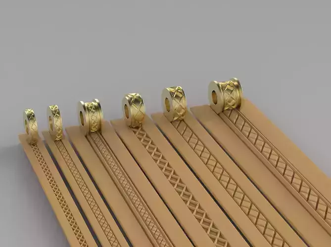 Texture Rollers Stamp Wheels for Clay Leather Pattern 3D T608