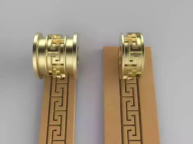 Texture Rollers Wheels for Leather Clay Patterns 3D Model T207