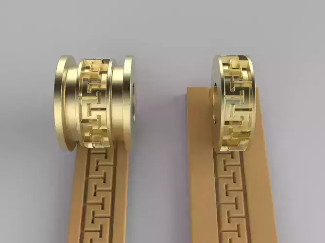 Texture Rollers Wheels for Leather Clay Patterns 3D Model T206