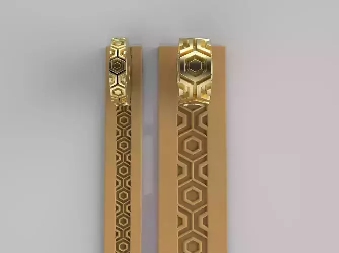 Texture Rollers Wheels for Leather Clay Patterns 3D Model T049