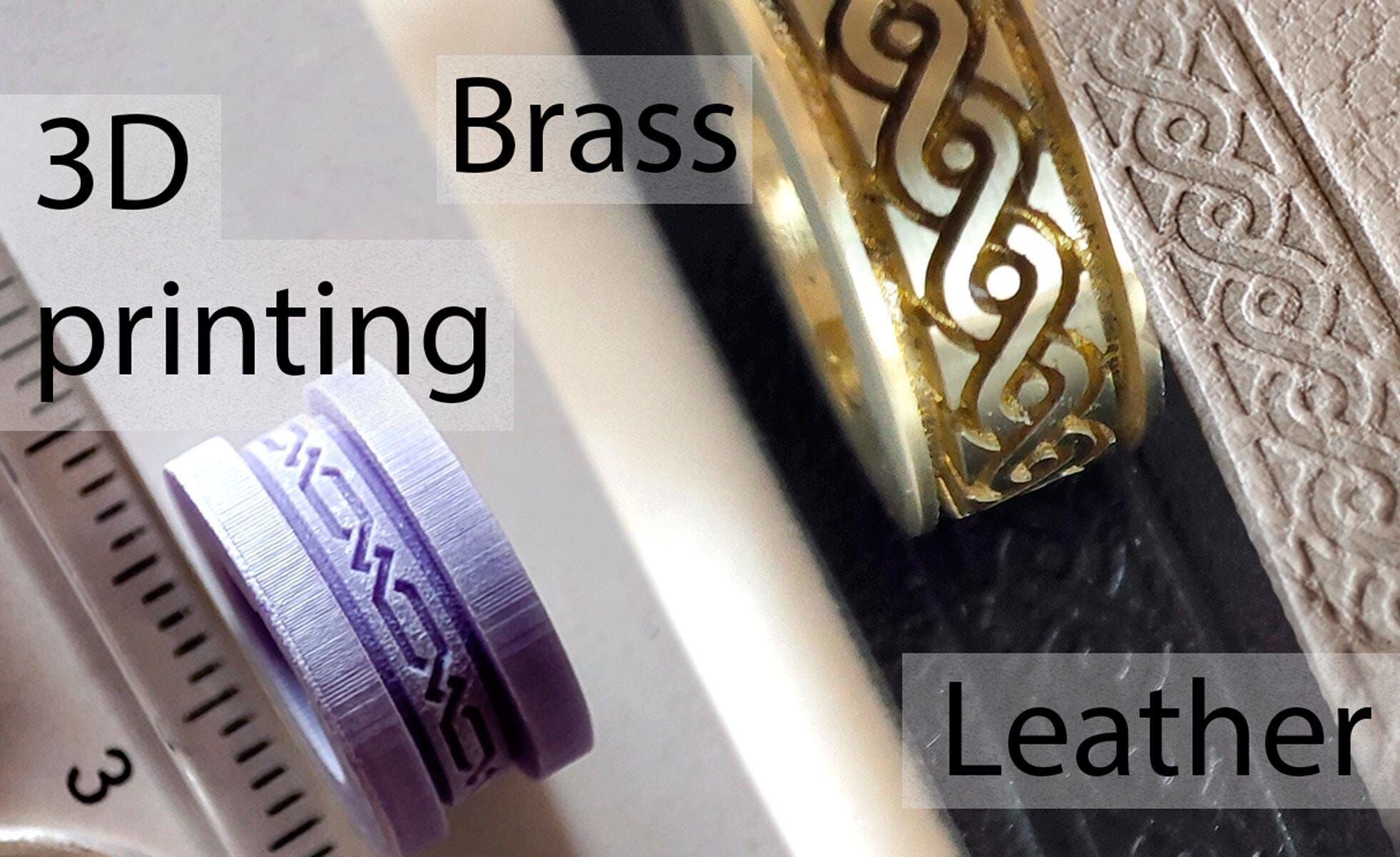 Texture Rollers Wheels for Leather Clay Patterns 3D Model T010c 3D print model_5