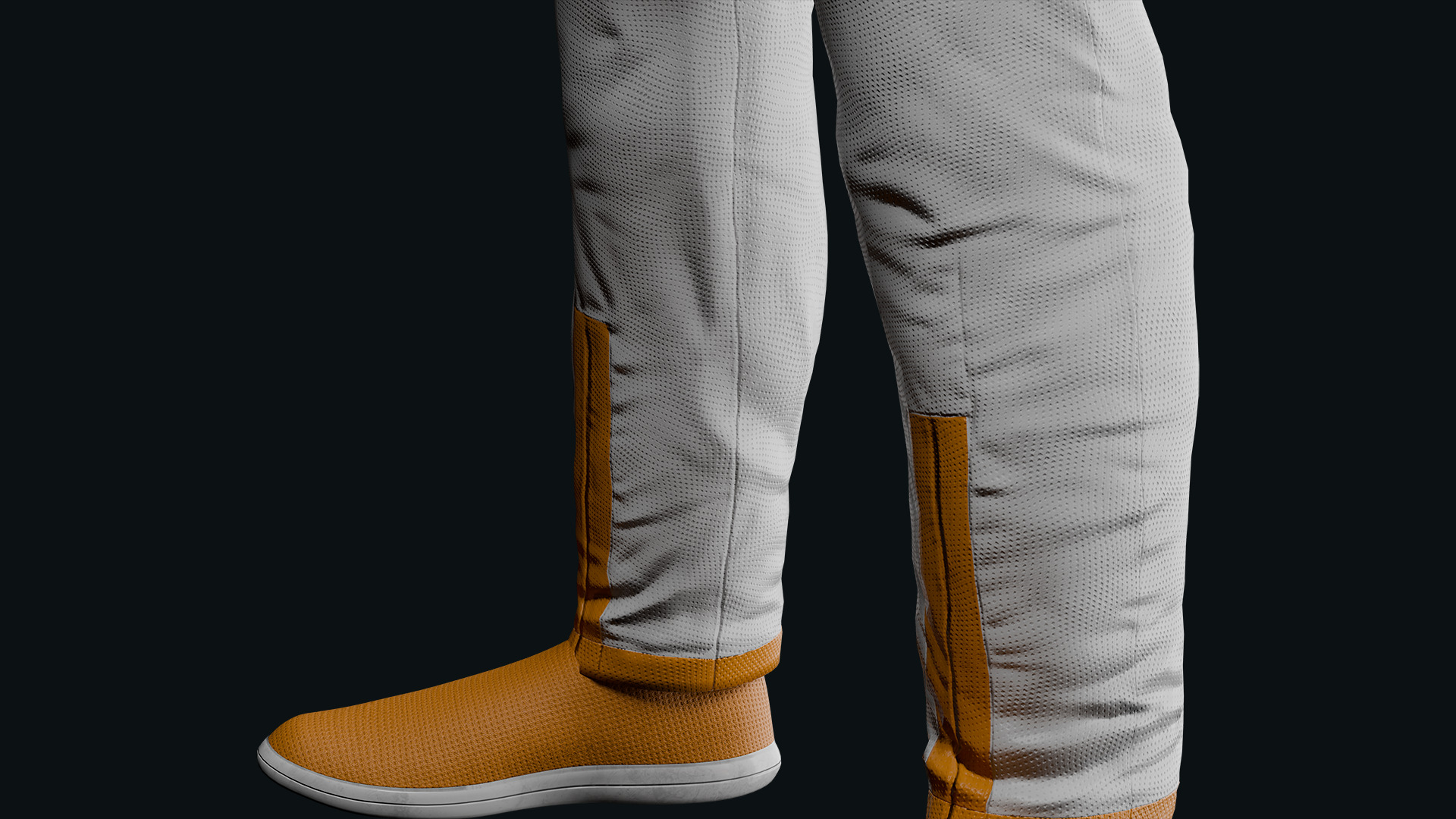 Realistic Sci-Fi Fully Rigged Girl Low-poly 3D model_5