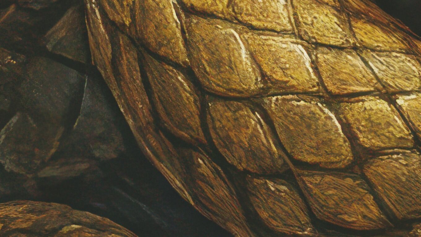 16K Base Color Texture Dog and Serpent Mural Ultra HD  Texture_15