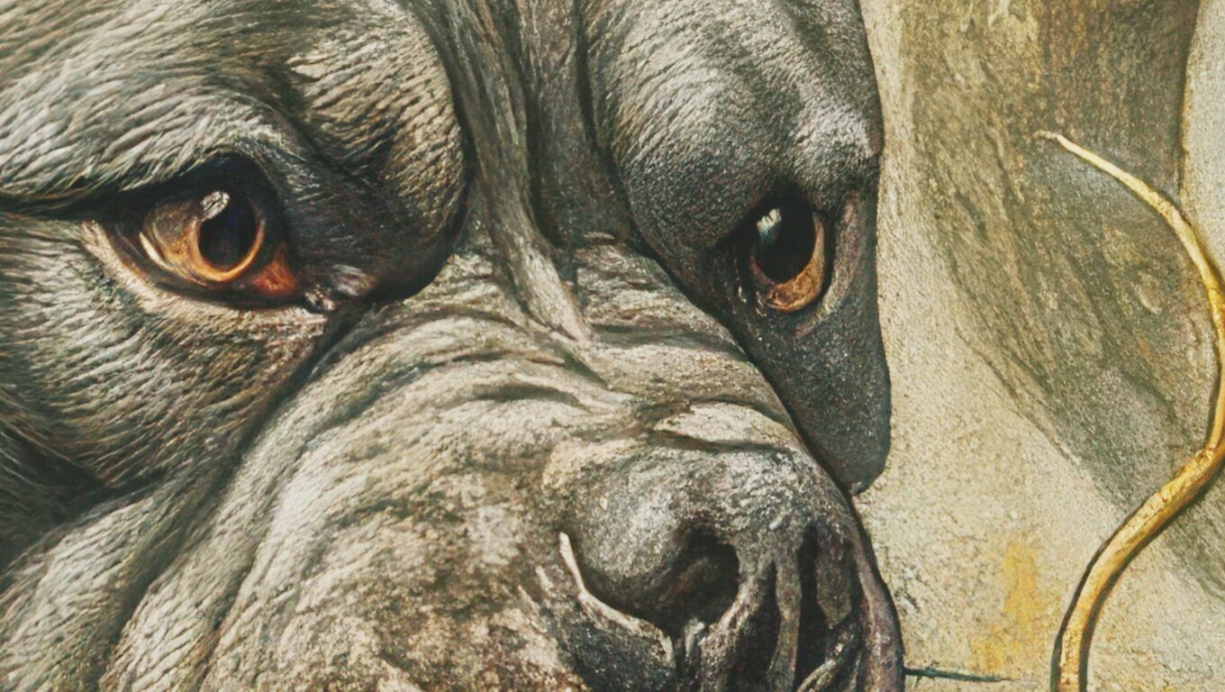 16K Base Color Texture Dog and Serpent Mural Ultra HD  Texture_10